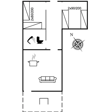 公寓 Lelle - 150m From The Sea By Interhome *